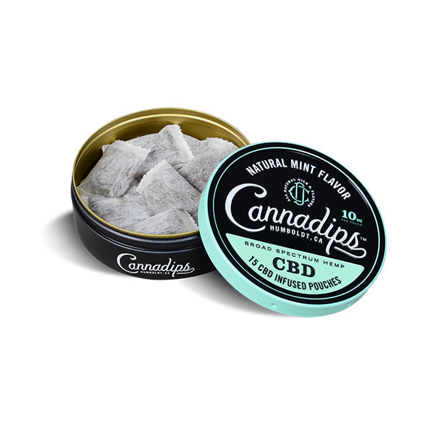 Cannadips 150mg CBD Pouches - Natural Mint