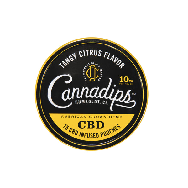 Cannadips 150mg CBD Pouches - Tangy Citrus