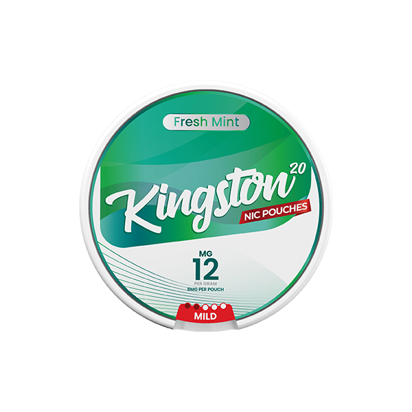 12mg Kingston Nicotine Pouches - 20 Pouches